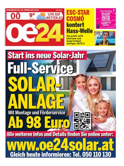 oe24 Abendausgabe 2026-02-26