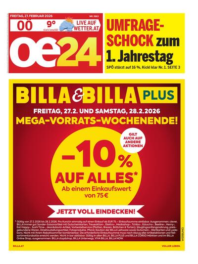 oe24 Abendausgabe 2026-02-27